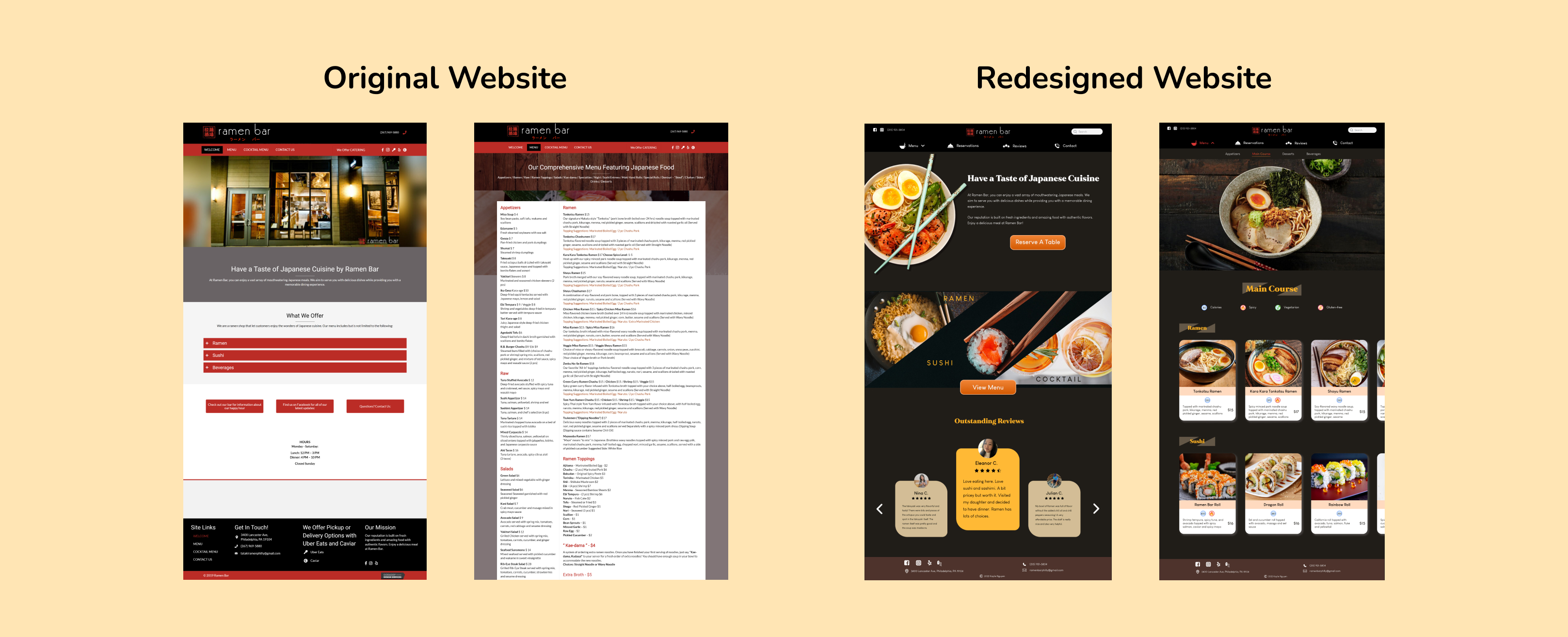 Responsive Ramen Bar website